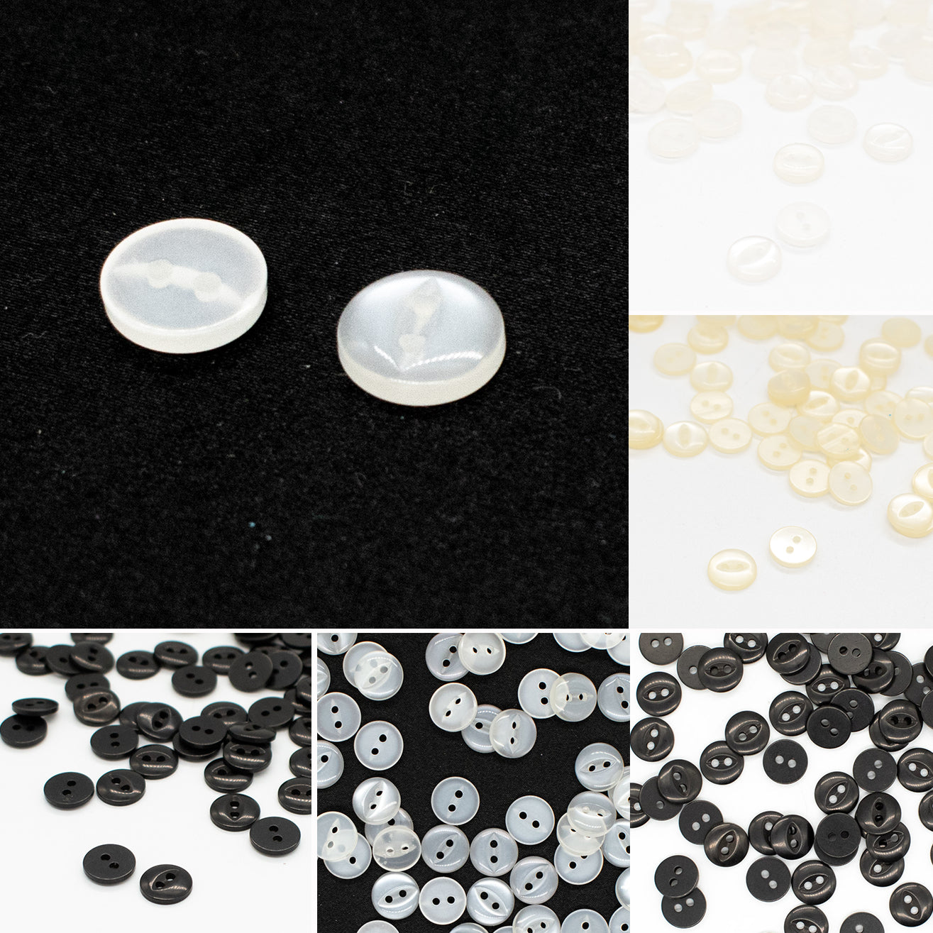 2 Hole Shirt Button 10mm