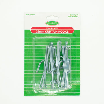 Sullivans 2 Prong Pinch Pleat Slip in Curtain Hooks 25MM 10Pcs