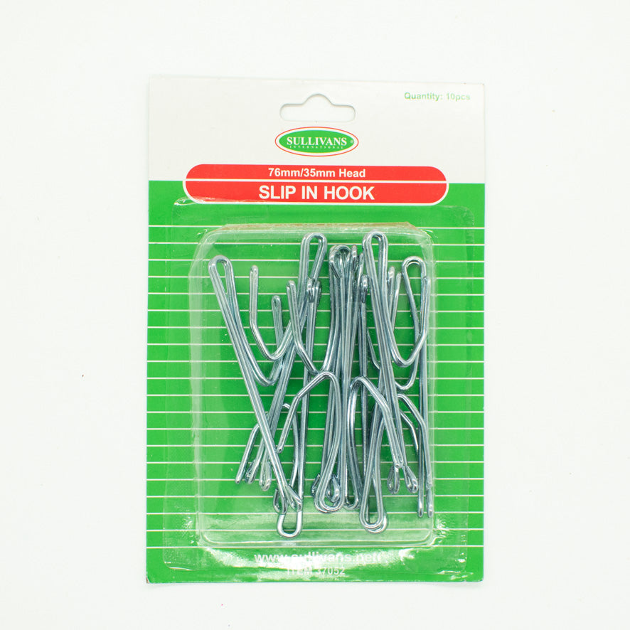 Sullivans 2 Prong Pinch Pleat Slip in Curtain Hooks 35mm 10Pcs