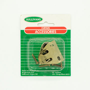 Sullivans Curtain Plastic Muslin Bracket - Gold 16mm