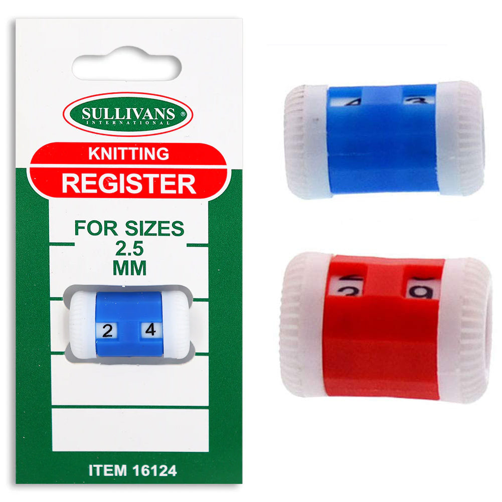 Sullivans Knitting Register Row Counter