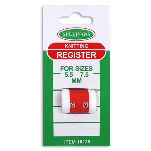 Sullivans Knitting Register Row Counter