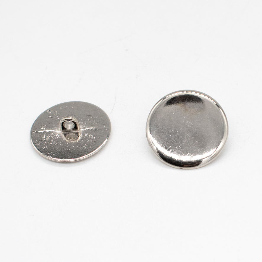 22mm Silver Metal Shank Blazer Button