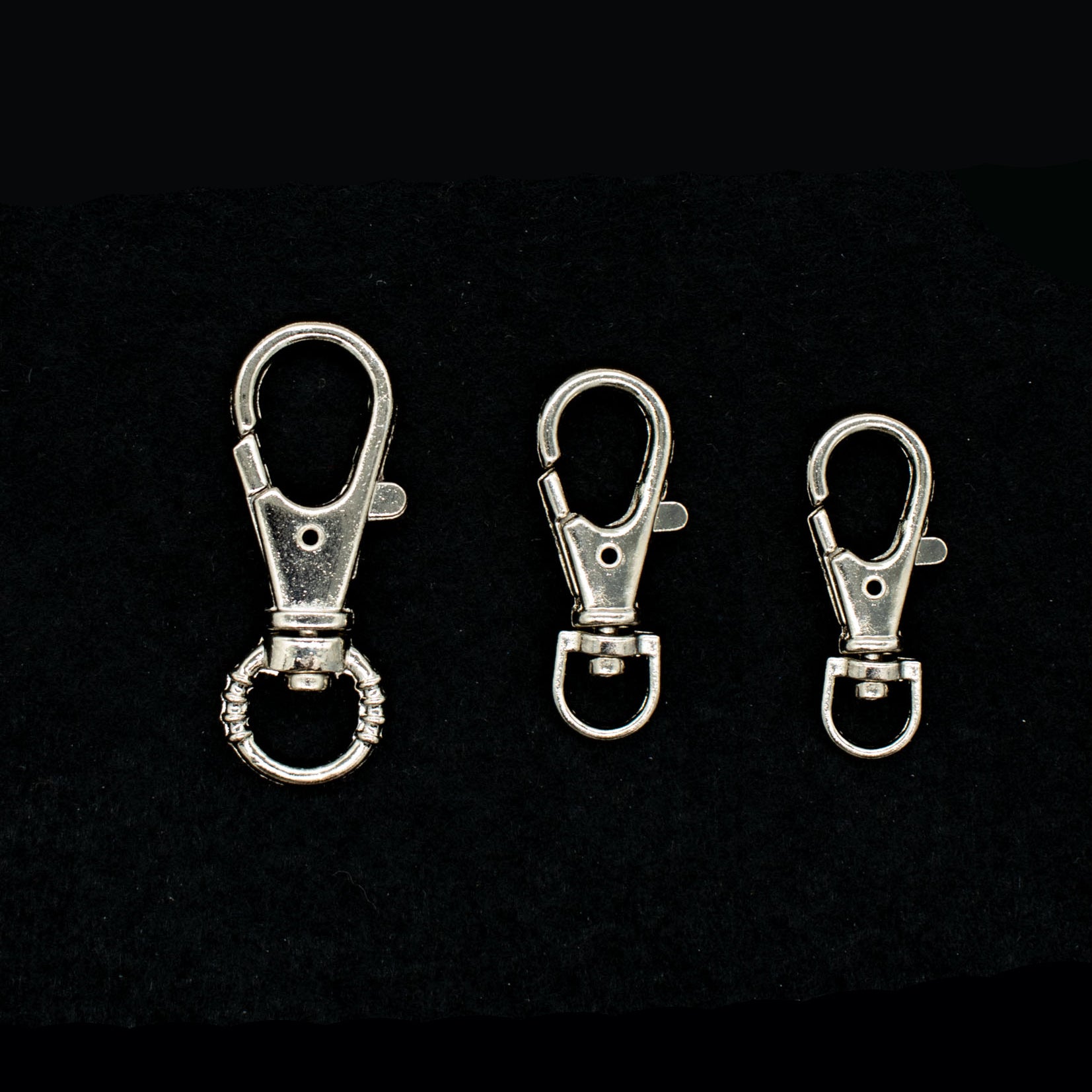 Metal Swivel Clip Hooks Silver