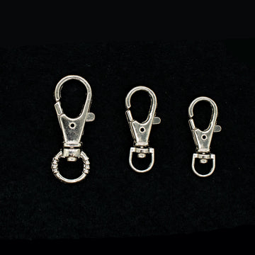 Metal Swivel Clip Hooks Silver