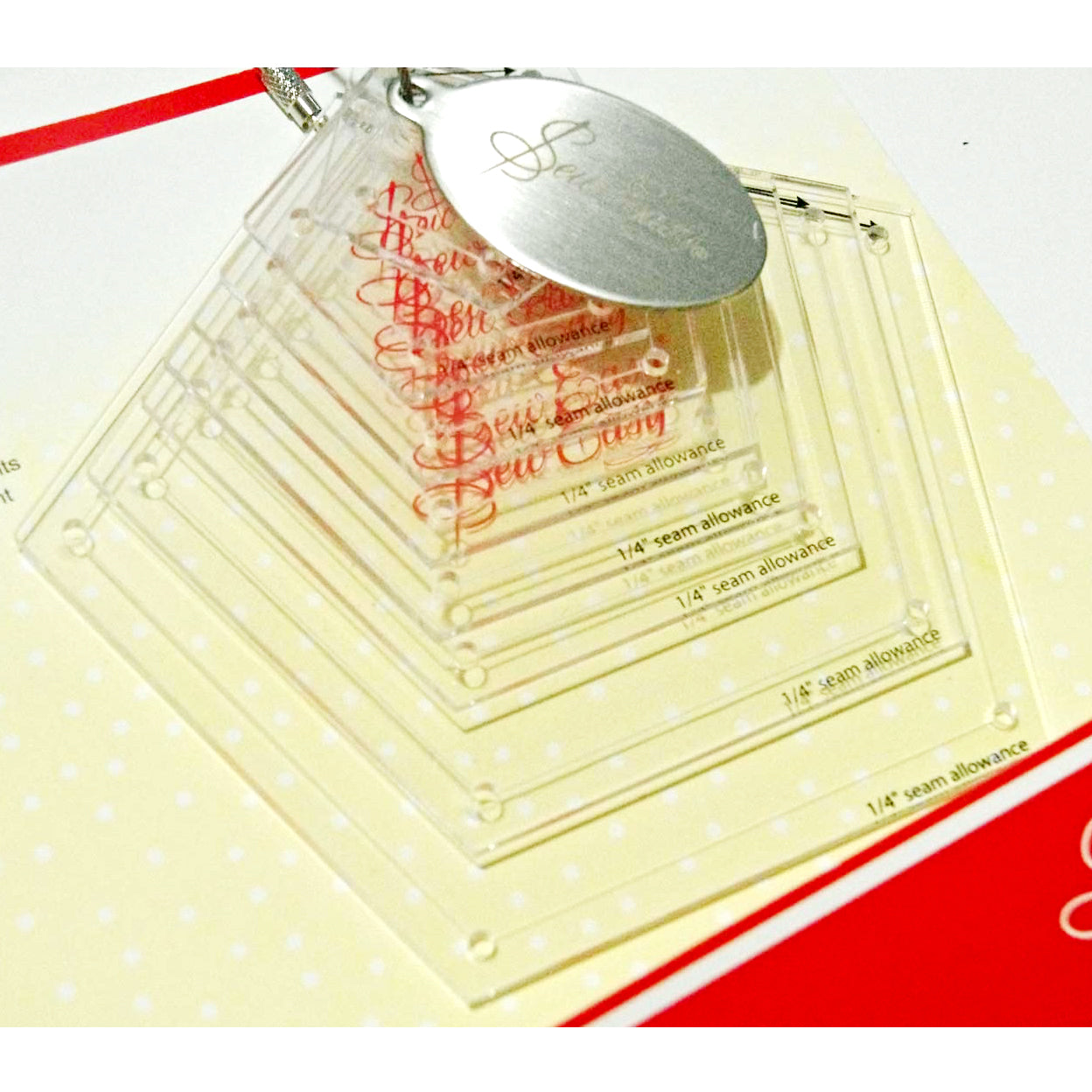 Sew Easy Mini Pentagons Template Set Clear 8 Pieces