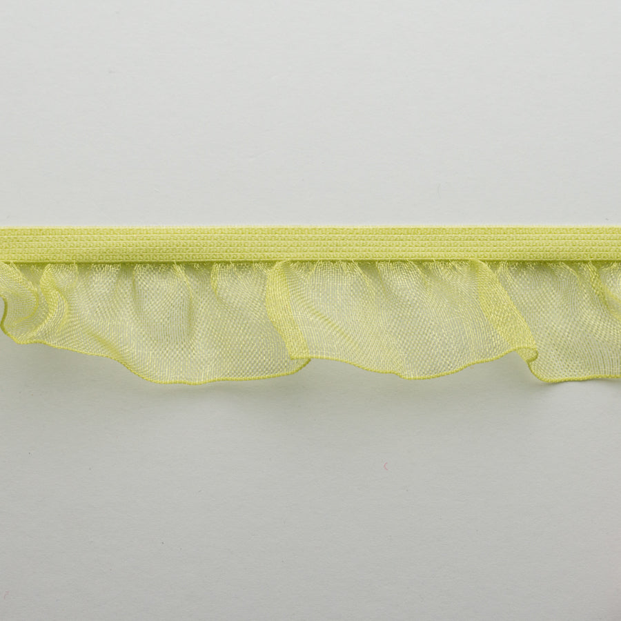 Frilled Organza Elastic Lace Trim 25mm - Design 1