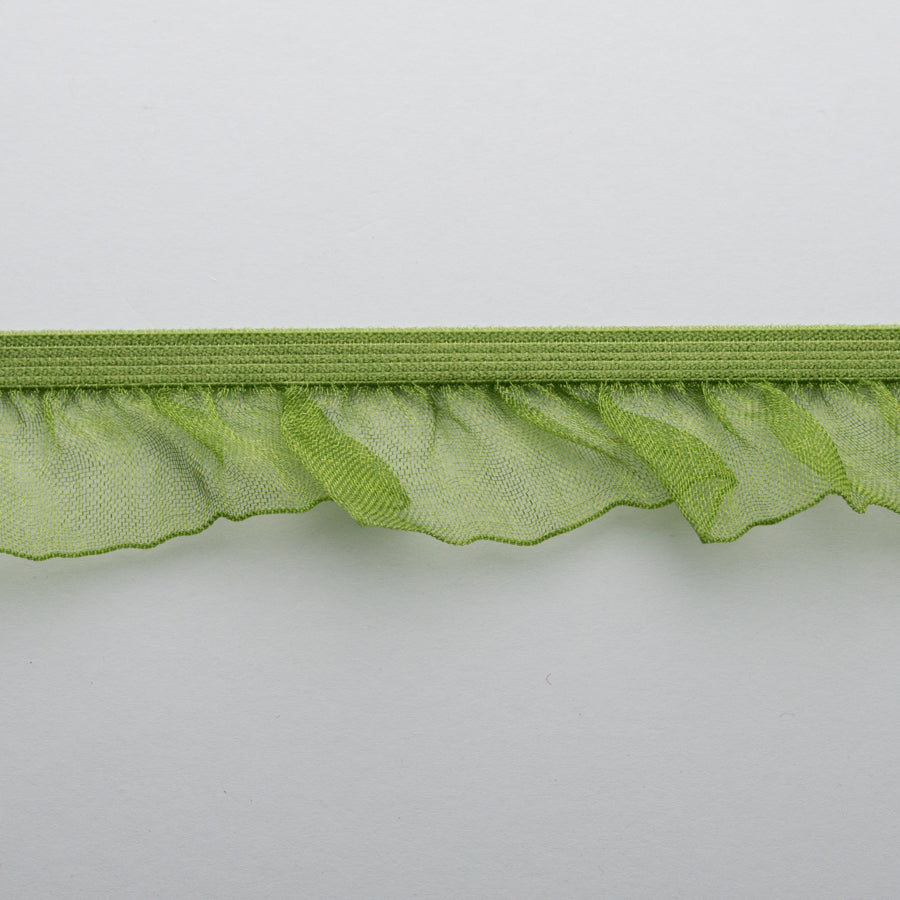 Frilled Organza Elastic Lace Trim 25mm - Design 1