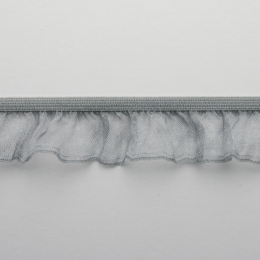 Frilled Organza Elastic Lace Trim 25mm - Design 1
