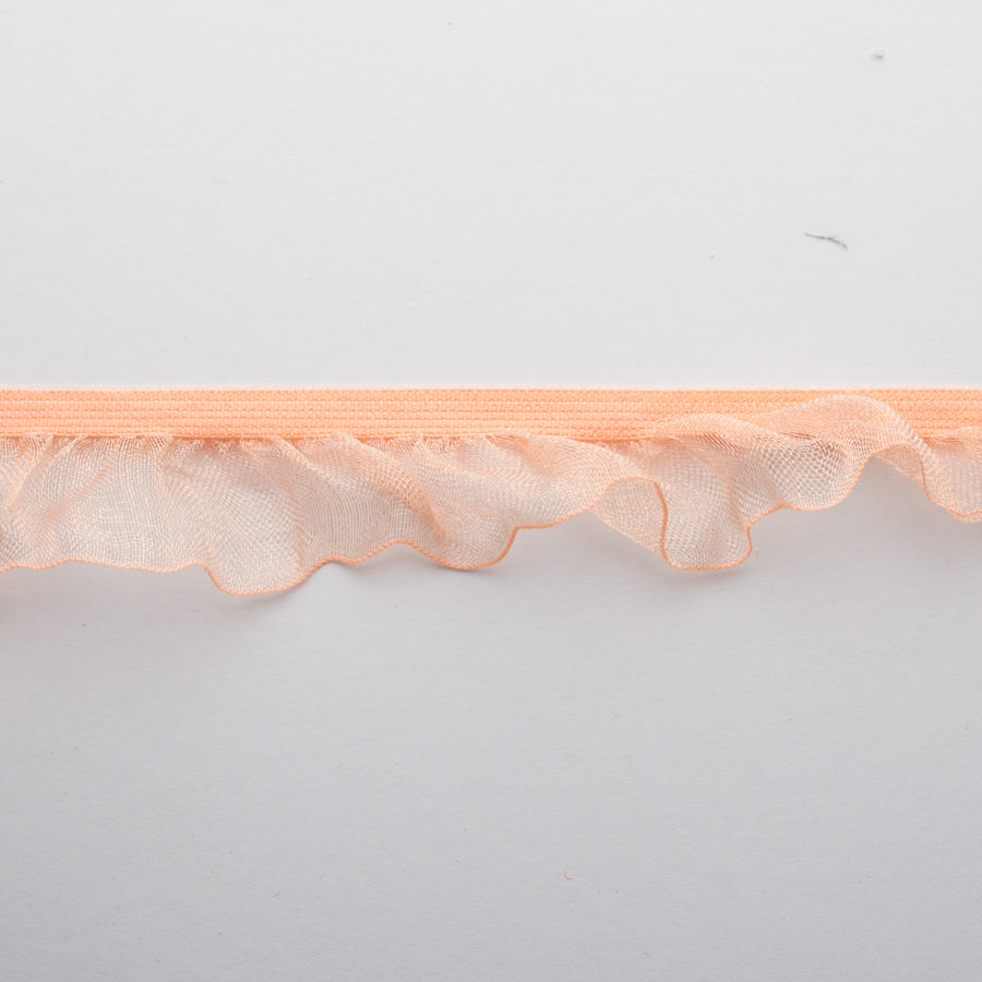 Frilled Organza Elastic Lace Trim 25mm - Design 1