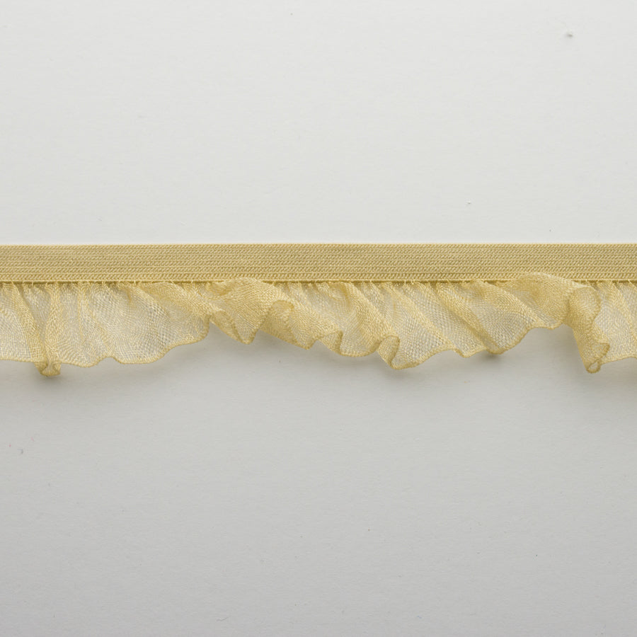 Frilled Organza Elastic Lace Trim 25mm - Design 1