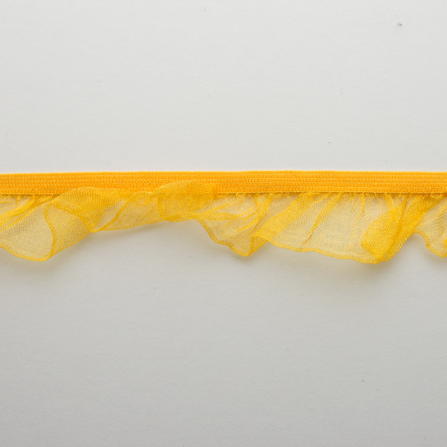 Frilled Organza Elastic Lace Trim 25mm - Design 1