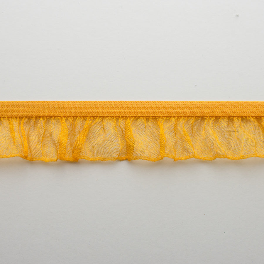 Frilled Organza Elastic Lace Trim 25mm - Design 1