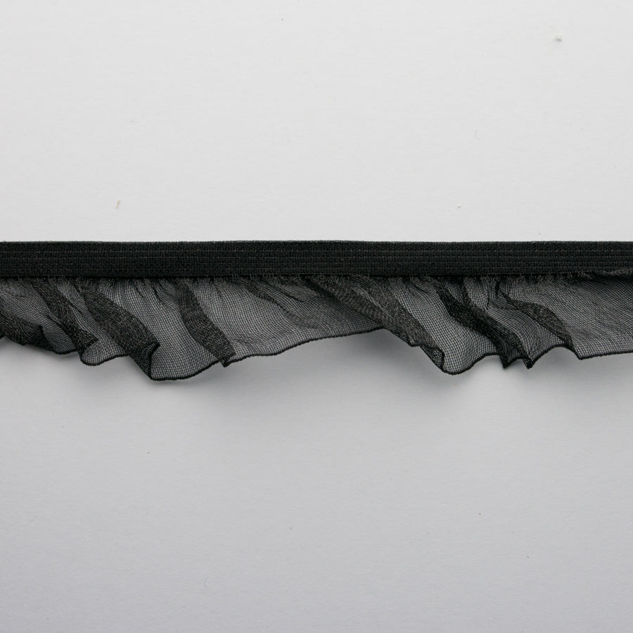 Frilled Organza Elastic Lace Trim 25mm - Design 1