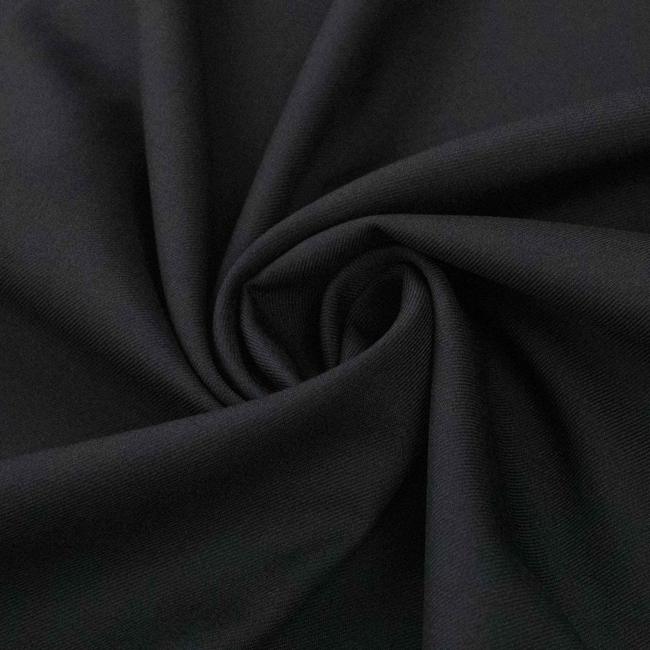 Japanese Twill Suiting Light to Medium Weight Design-1 Black