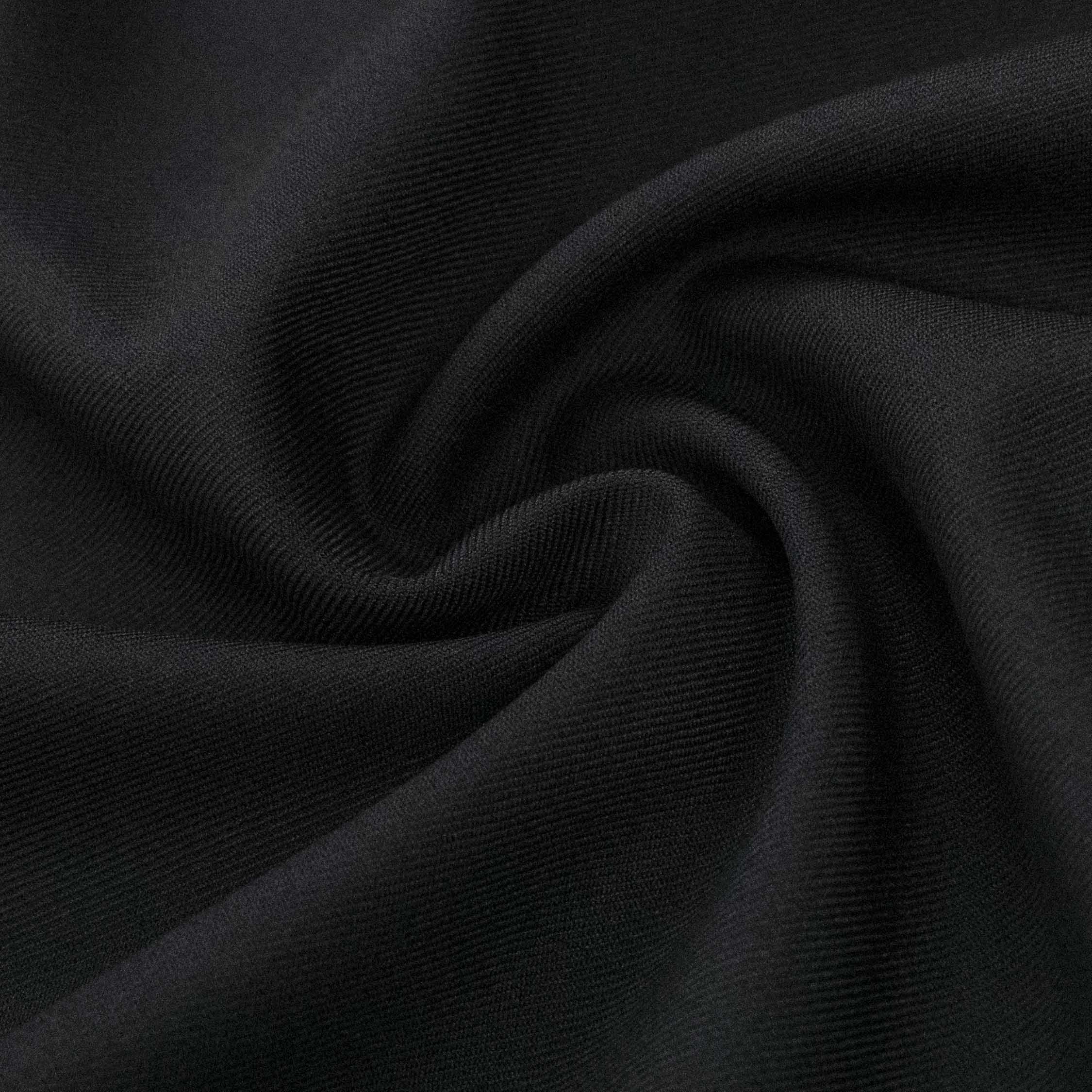 Japanese Twill Suiting Light to Medium Weight Design-1 Black