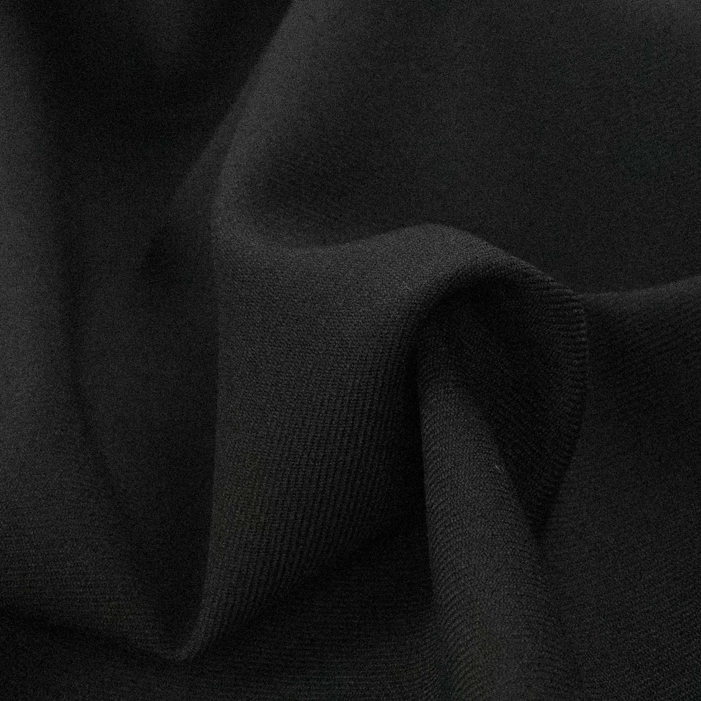 Japanese Twill Wool Suiting Medium Weight Design-25 Black