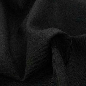 Japanese Twill Wool Suiting Medium Weight Design-25 Black