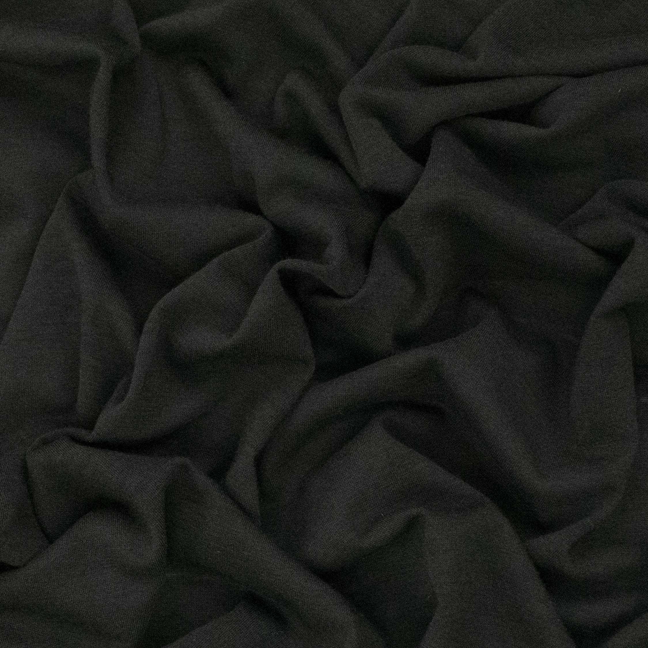 Ultra-Fine Merino Wool Jersey Knit Charcoal