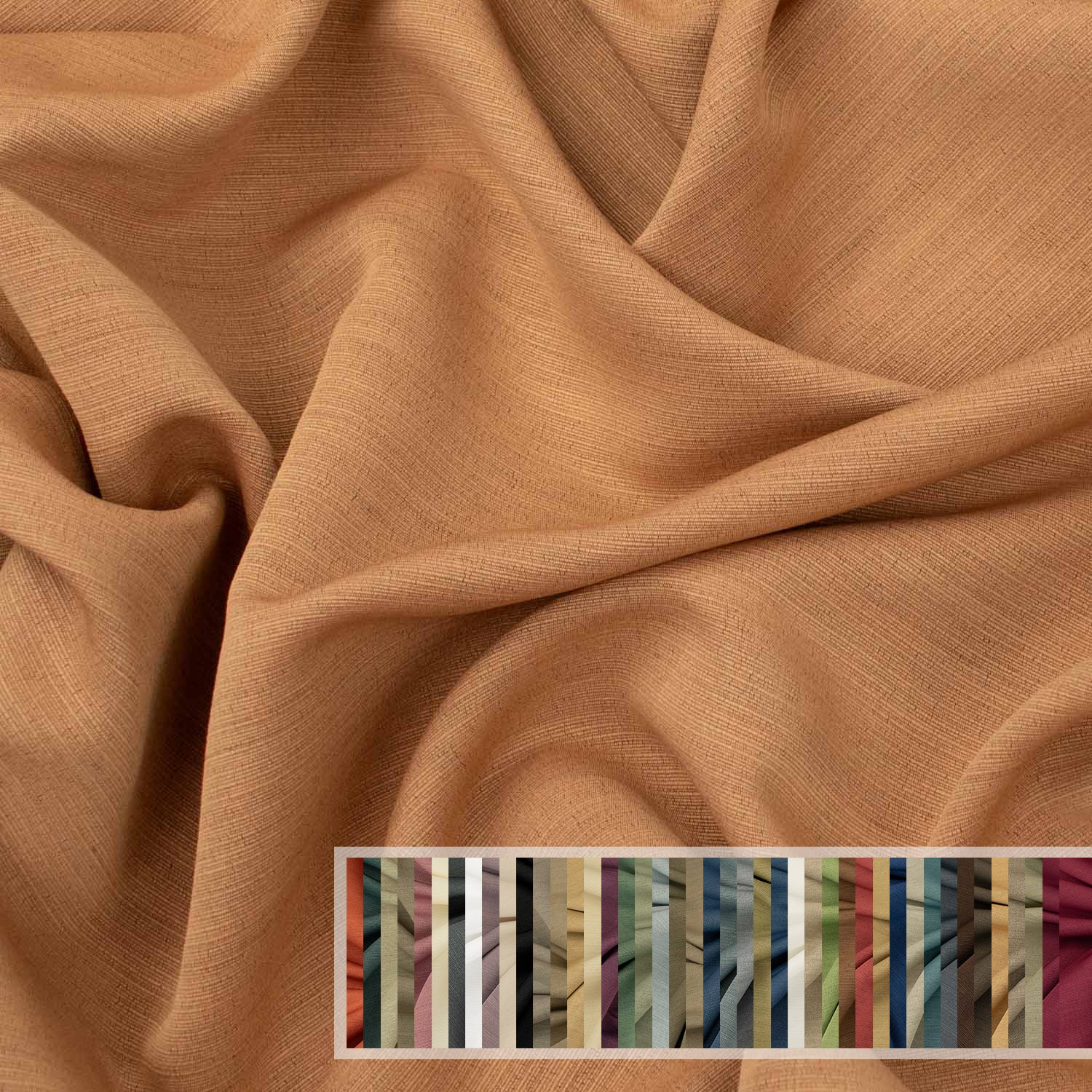 Uno - Dye Plain Cationic Textured Curtain Fabric