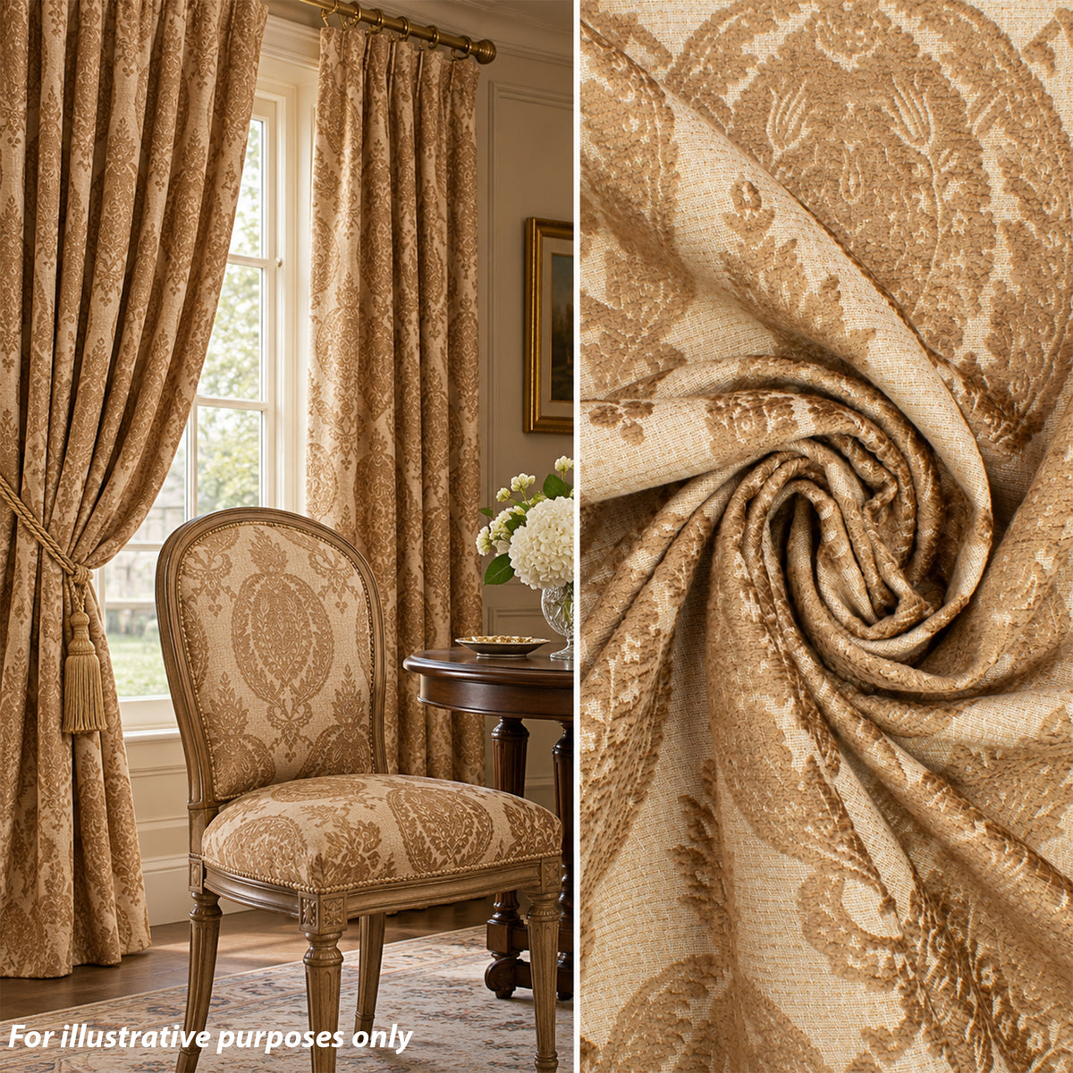 Ottoman Chenille Upholstery/Curtaining Fabric