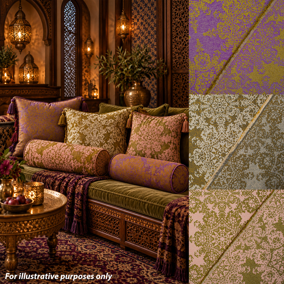 Crystal Filigree Reversible Suiting/Upholstery