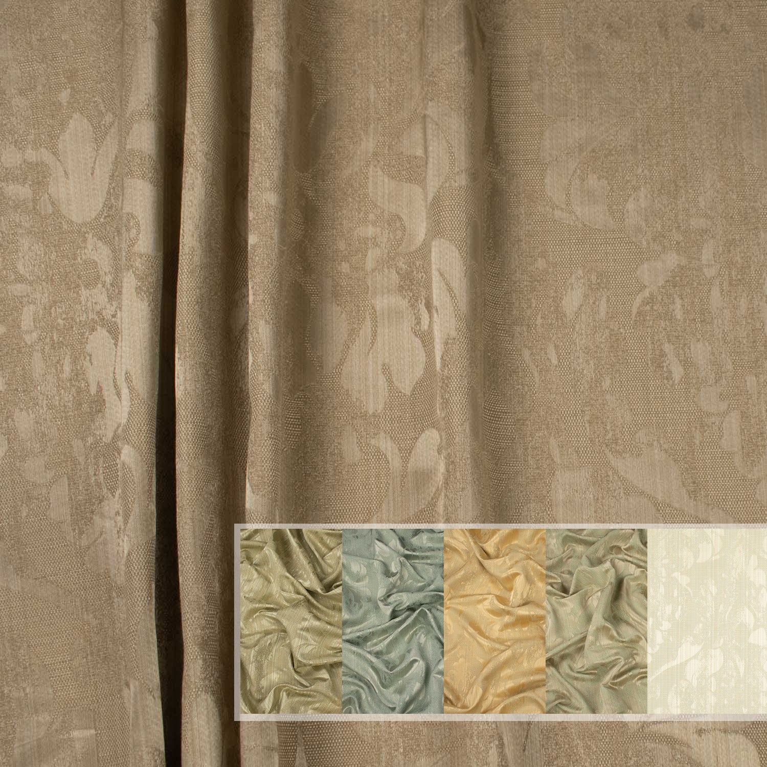 Upgrade by Zepel - Curtaining/Upholstery Floral Jacquard