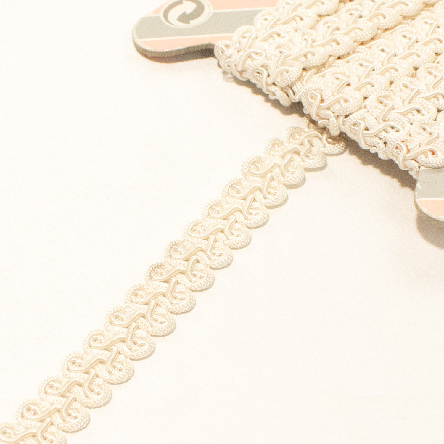 Braid Gimp Lace Trim 20mm Ecru