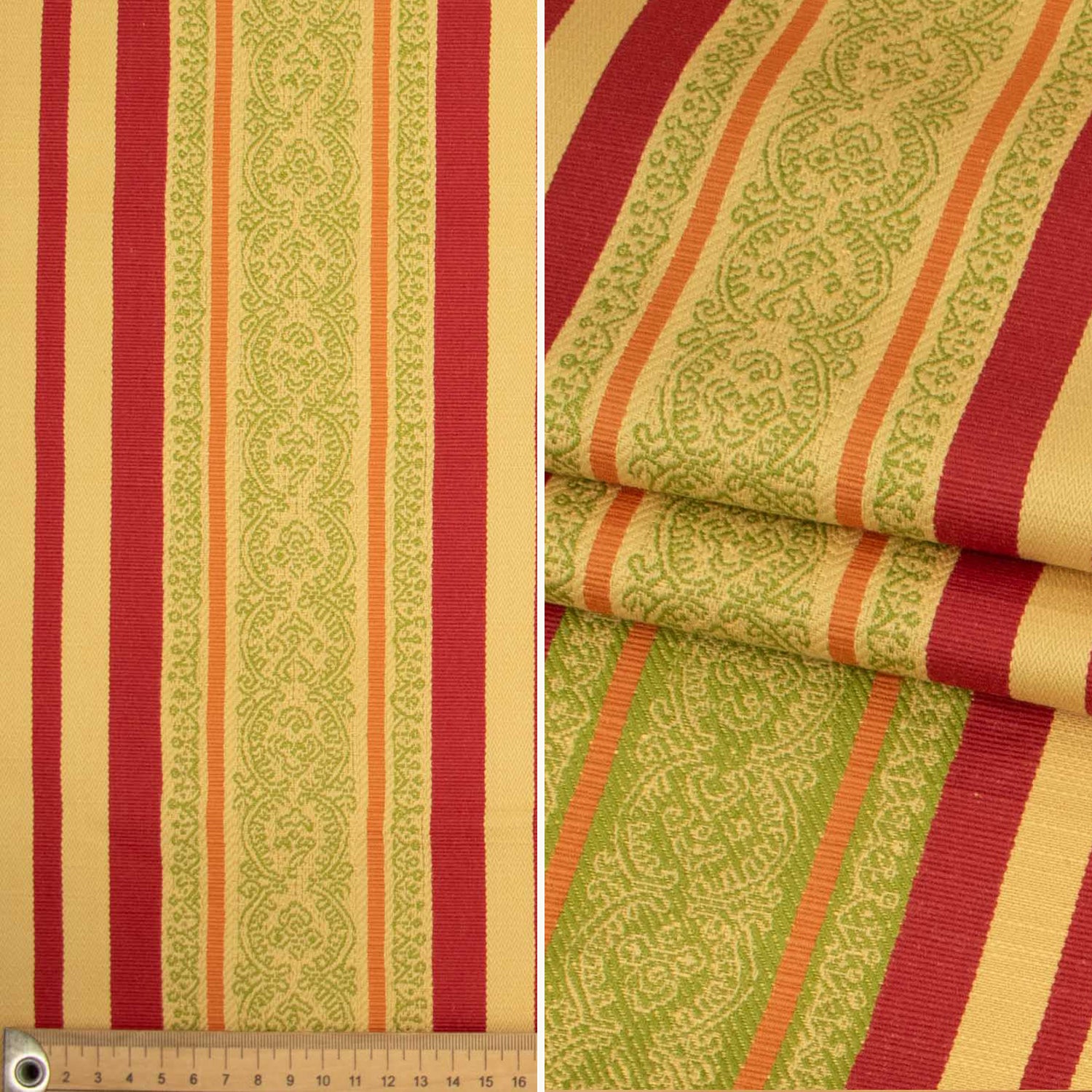 Damask Stripes Jacquard Curtaining/Upholstery 150CM