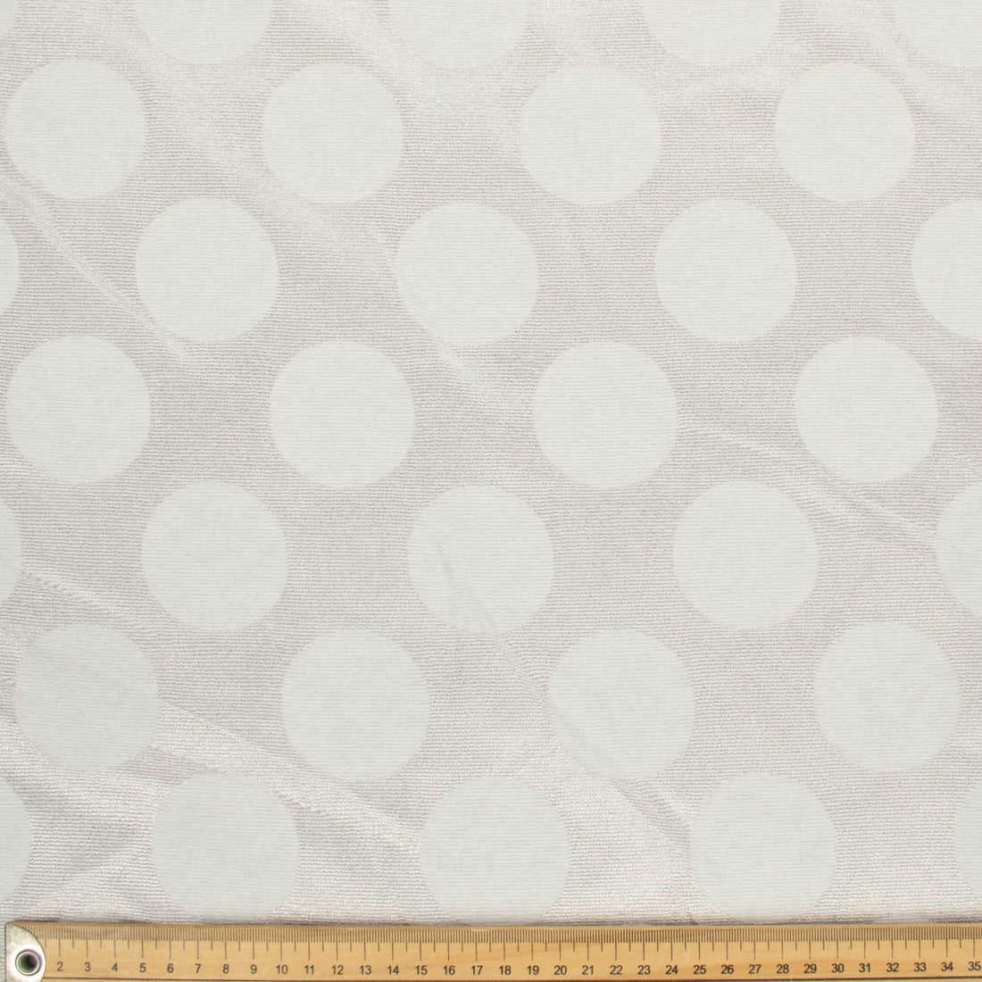 Reversible Large Circles Jacquard Curtaining/Upholstery