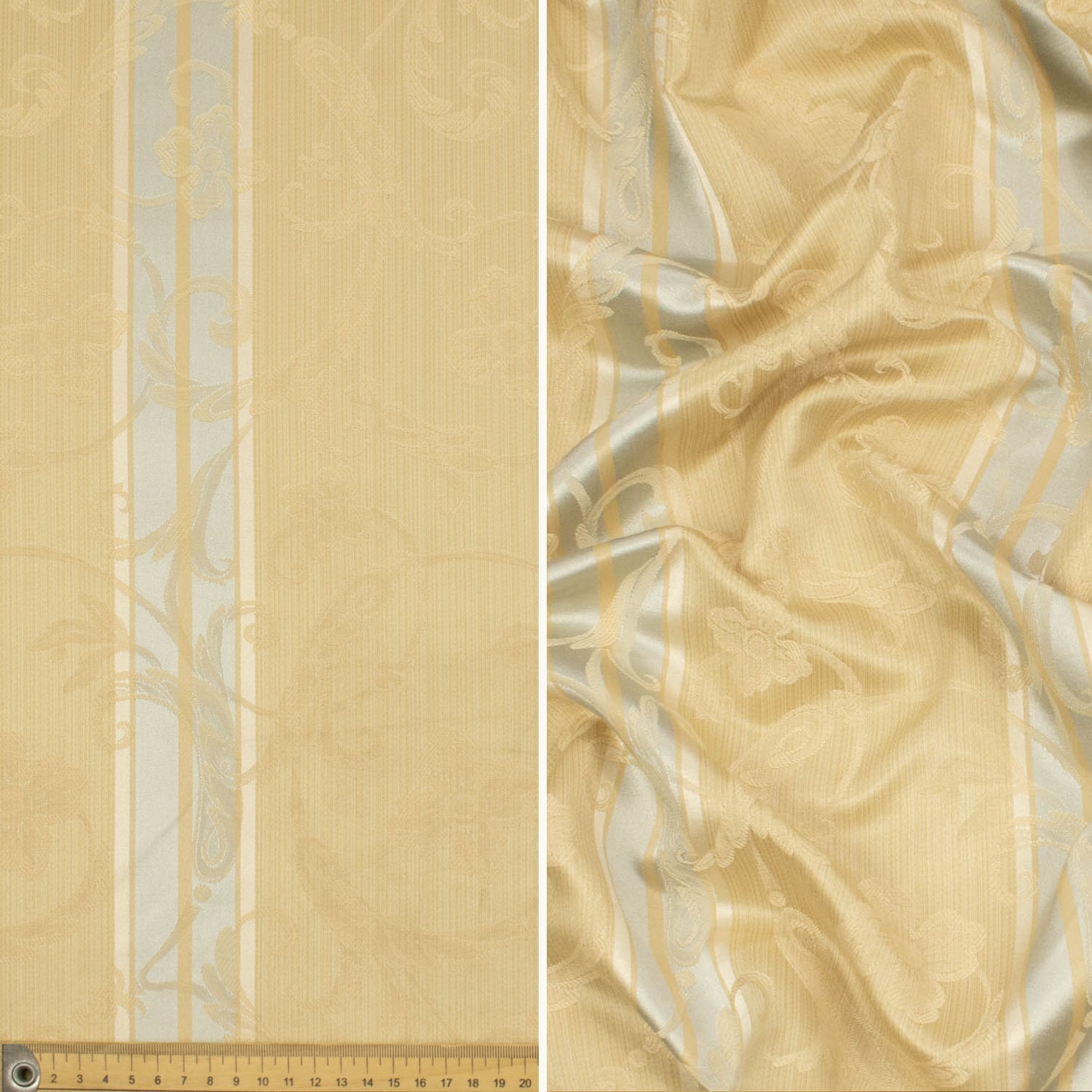 Damask Stripes Jacquard Curtaining/Upholstery 150CM