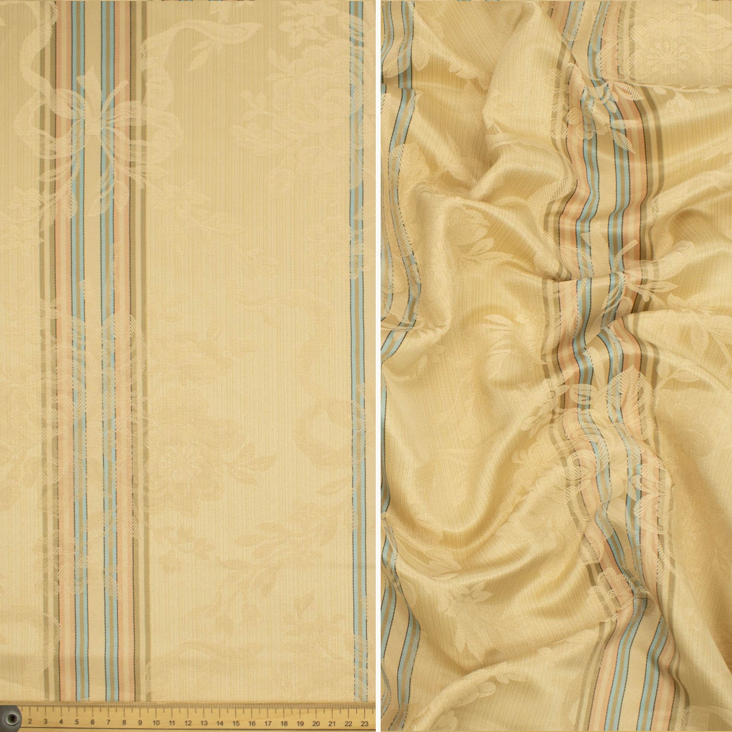 Damask Stripes Jacquard Curtaining/Upholstery 150CM