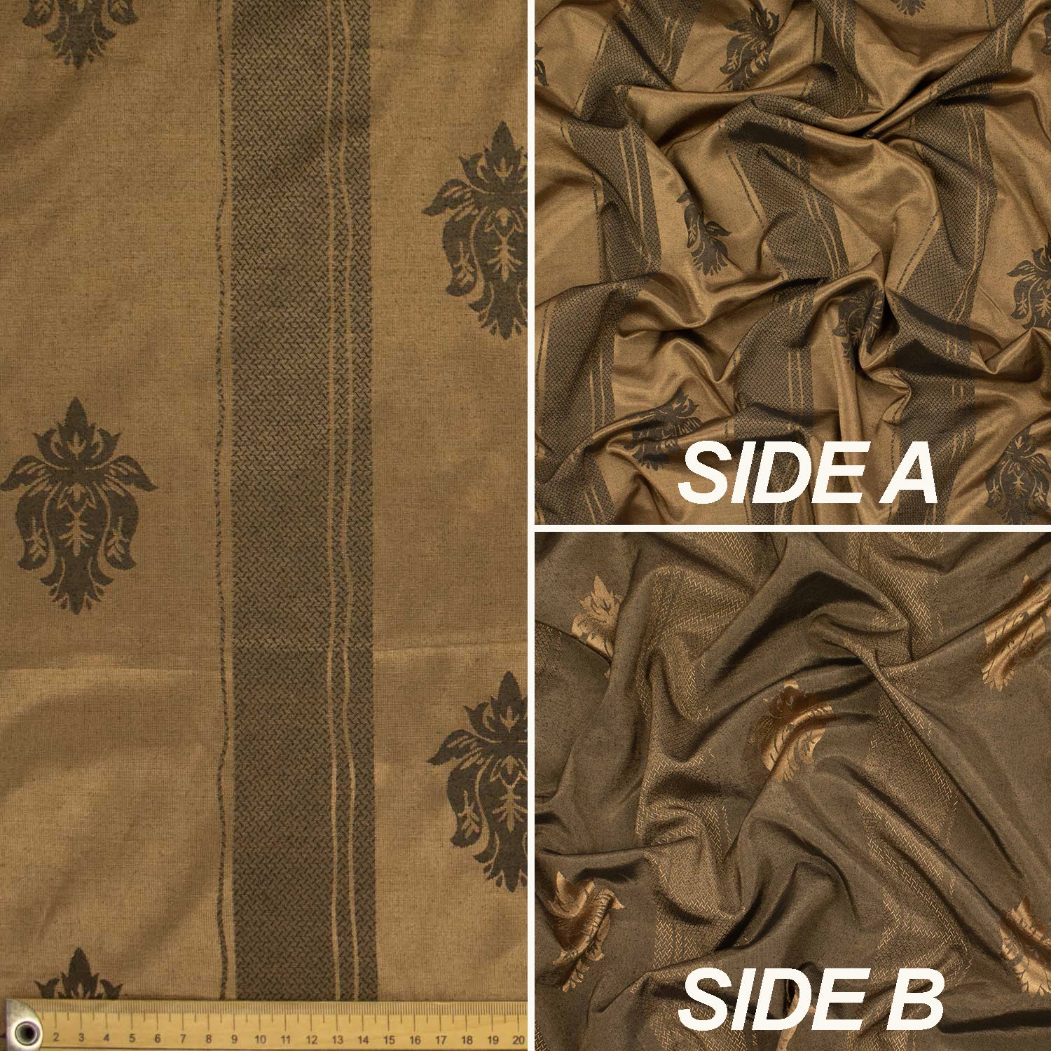 Damask Stripes Jacquard Curtaining/Upholstery 150CM