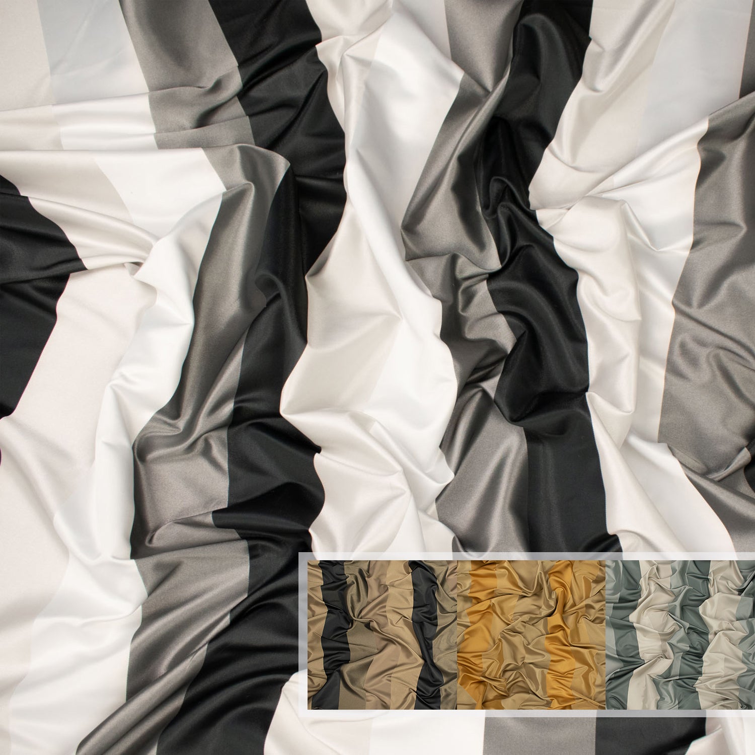 Velban by Zepel - Curtaining/Upholstery Sateen Stripe Jacquard