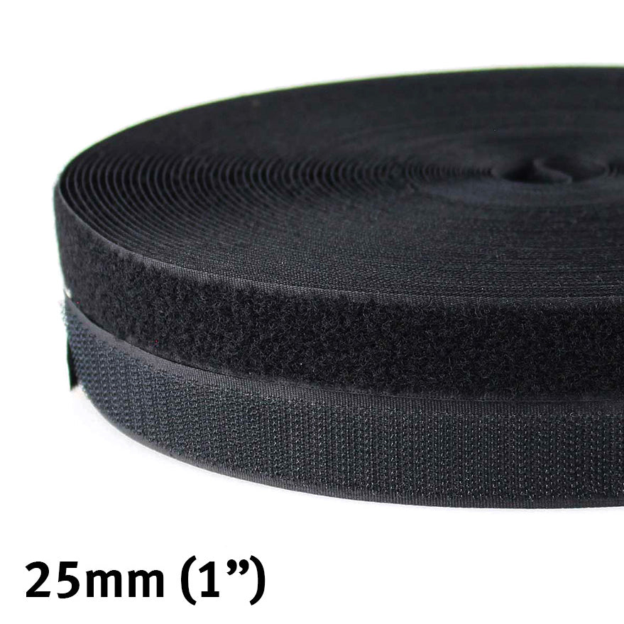 Hook & Loop Tape Sew-In Velcro Fastener 25m Roll