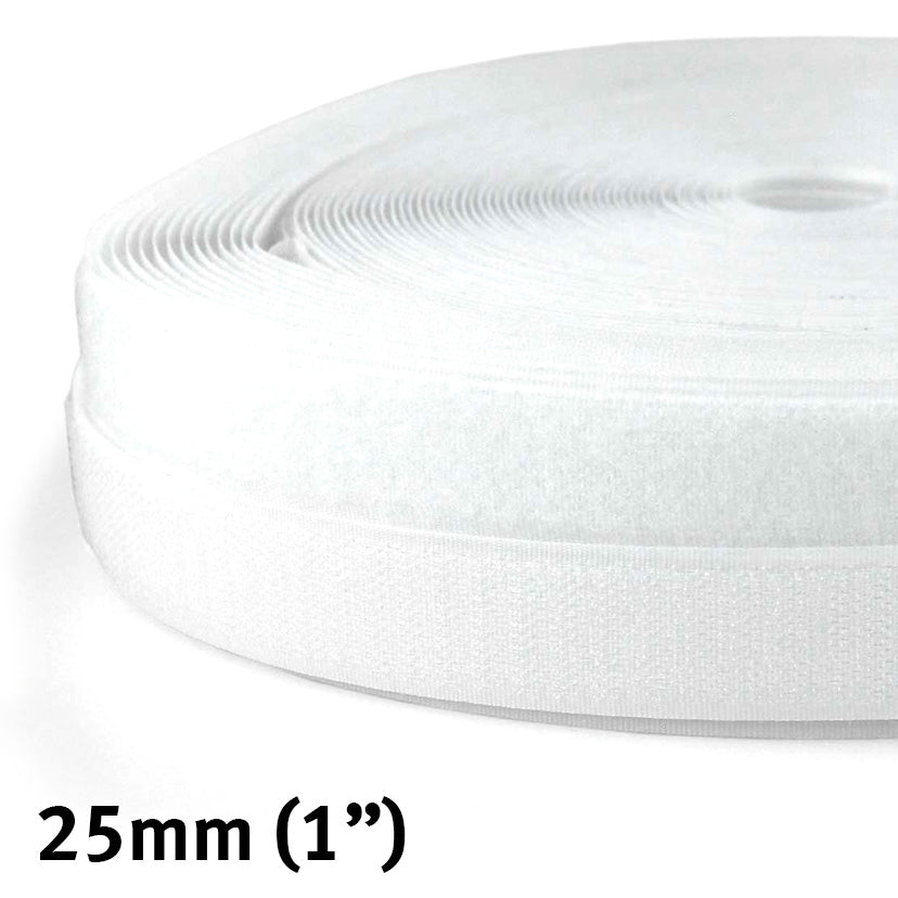 Hook & Loop Tape Sew-In Velcro Fastener 25m Roll
