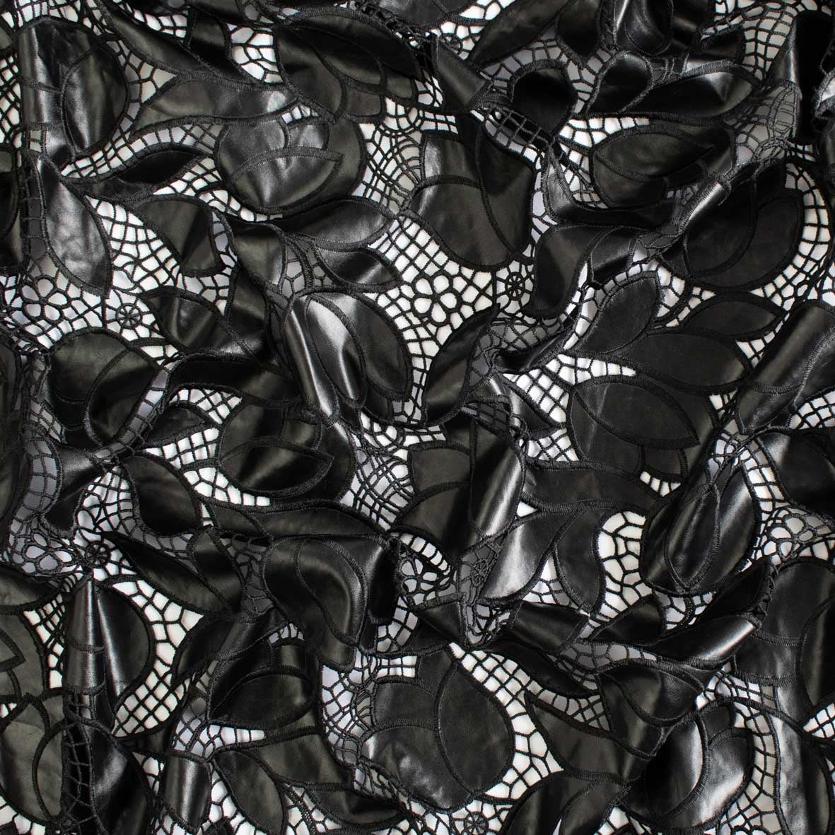 Botanic Vines Cutwork Faux Leather Vinyl Burnout Appliqué