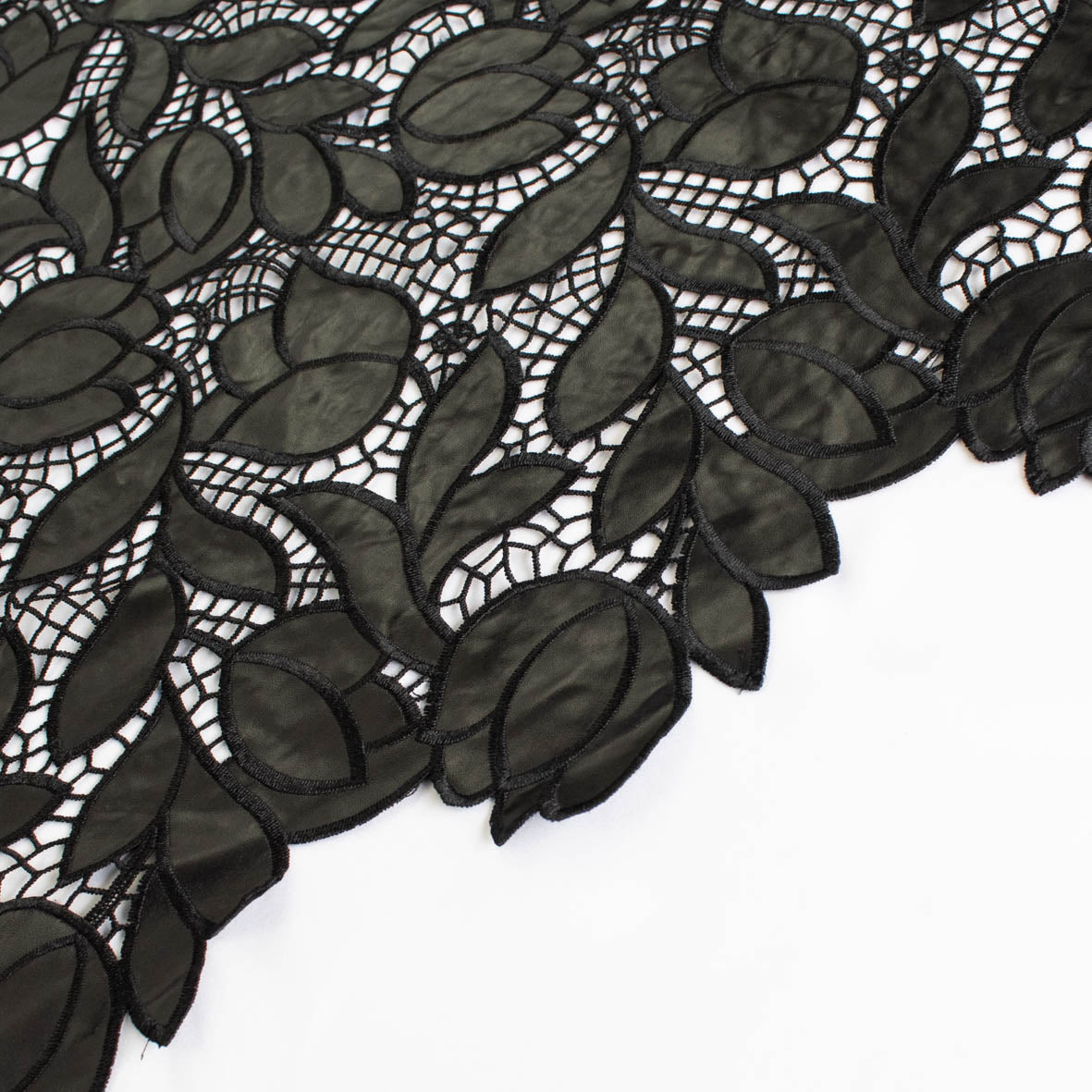 Botanic Vines Cutwork Faux Leather Vinyl Burnout Appliqué