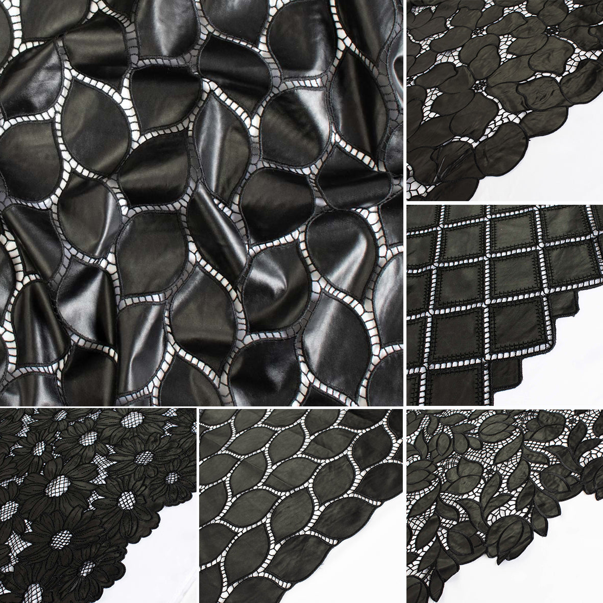 Vinyl Burnout Appliqué Cutwork Faux Leather