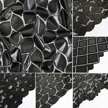 Vinyl Burnout Appliqué Cutwork Faux Leather