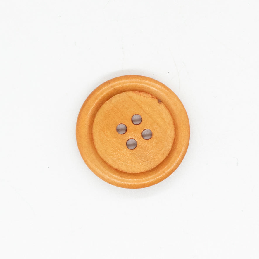 4-Hole Classic Rimmed Wooden Button