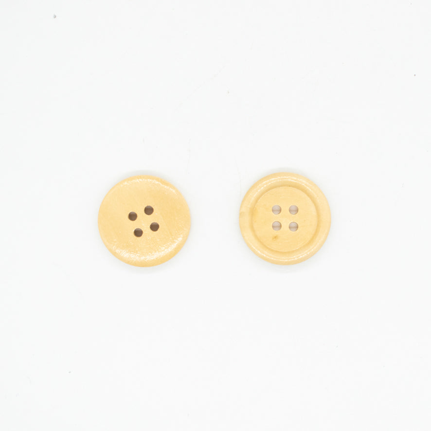 4-Hole Classic Rimmed Wooden Button