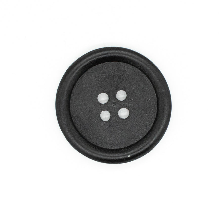 4-Hole Classic Rimmed Wooden Button