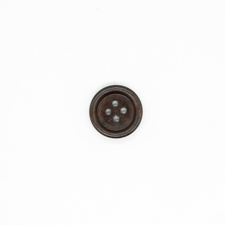 4-Hole Classic Rimmed Wooden Button