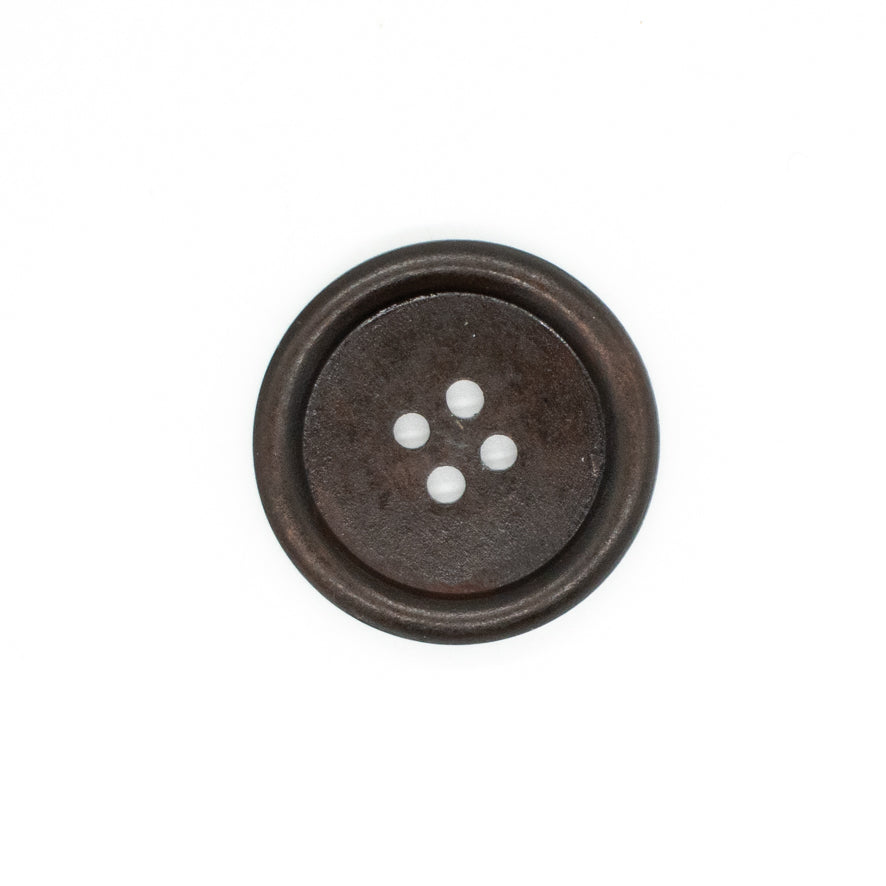 4-Hole Classic Rimmed Wooden Button