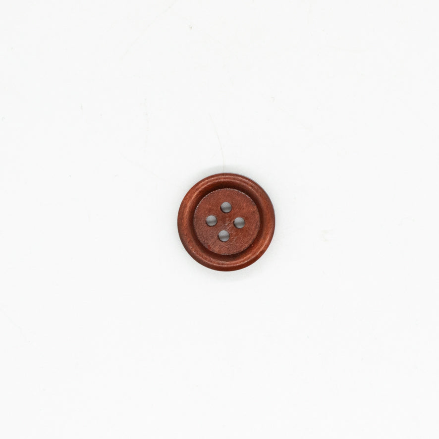 4-Hole Classic Rimmed Wooden Button