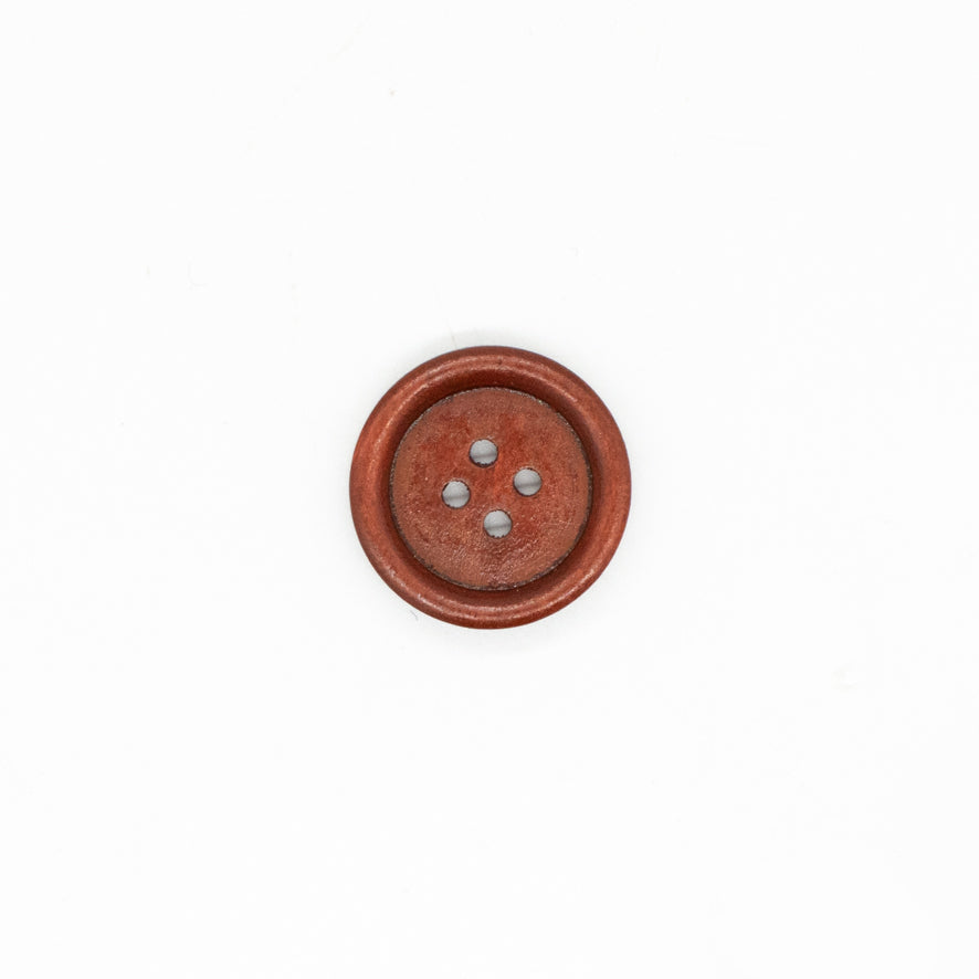 4-Hole Classic Rimmed Wooden Button