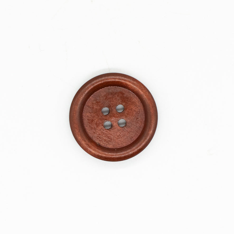 4-Hole Classic Rimmed Wooden Button