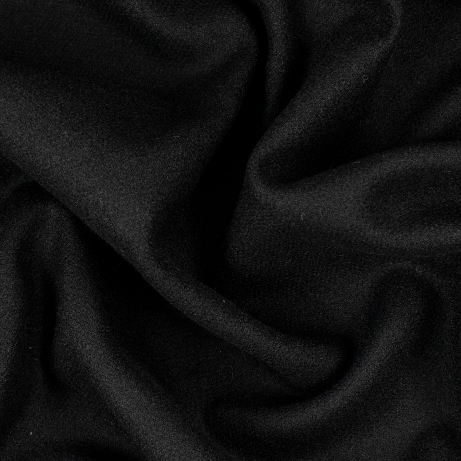 Wool Blend Suiting Medium Weight Black-03