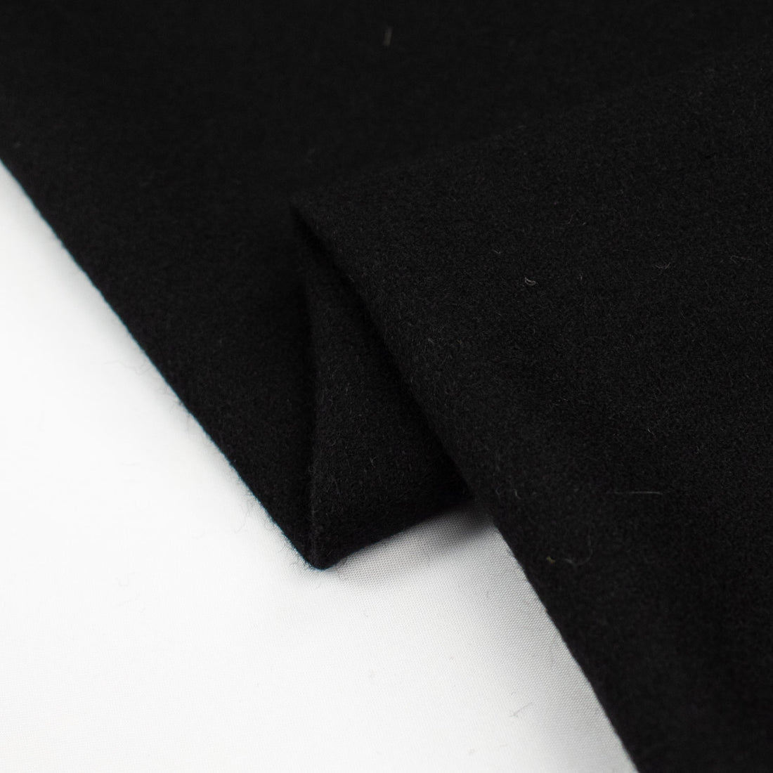 Wool Blend Suiting Medium Weight Black-03